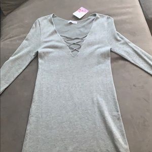 Heather Gray Sweater Dress - Women’s Medium